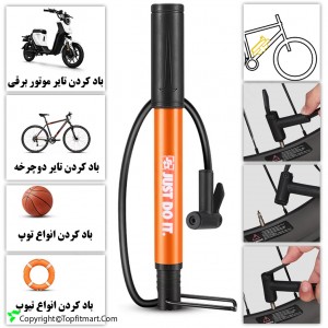 تلمبه دوچرخه اسپرت پلاس مدل قابل حمل SP-60PSI