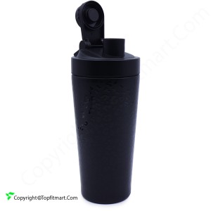 شیکر بدنسازی فلزی اسپرت پلاس مدل رنگ چرمی  SPL-750 حجم 0.75 لیتر
