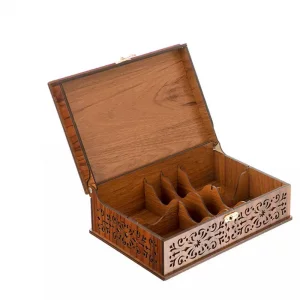 جعبه پذیرایی چوبی سری نگین کد BF014G