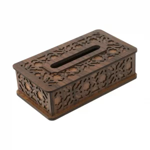 جعبه دستمال کاغذی چوبی کد BF012G