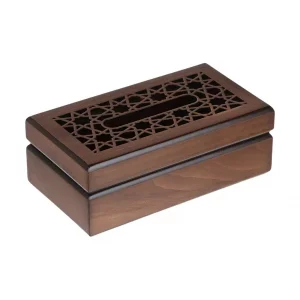 جعبه دستمال کاغذی چوبی کد BT020