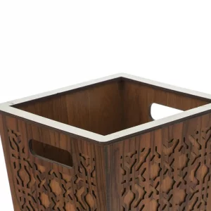 سطل زباله چوبی کد BF013G
