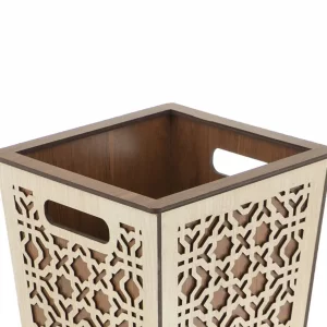 سطل زباله چوبی کد BF013GK