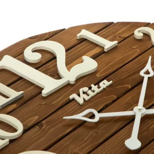 ساعت دیواری چوبی کد CKH632g