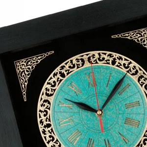 ساعت دیواری چوبی معرق کد TJ017