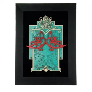 تابلو معرق طرح ترنج امام حسین (ع) کد TGA102