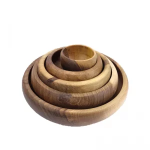 کاسه چوبی خمره ای کد WD5633