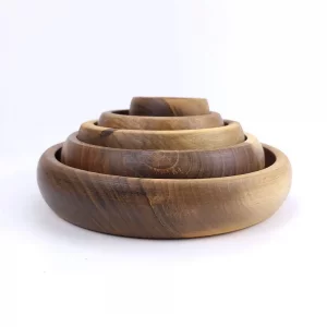 کاسه چوبی خمره ای کد WD5633