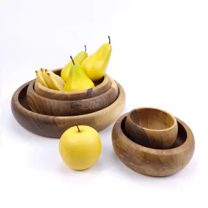 کاسه چوبی خمره ای کد WD5633