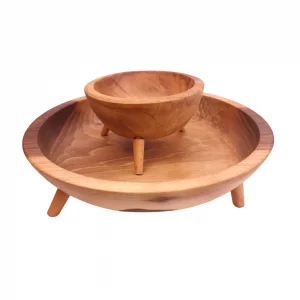 کاسه چوبی سه پایه کد WD5634