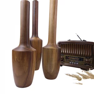 ست گلدان چوبی دکوری کنار سالن کد WD5785