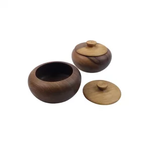 قندان چوبی خمره ای کد WD5774