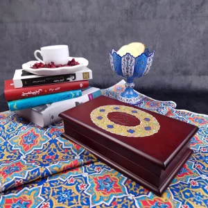 جعبه چوبی صنایع دستی زعفران نگارگری   کد  BW5512