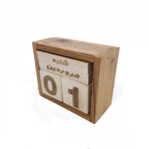تقویم چوبی با روزهای هفته کد SE5504