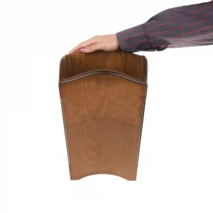 سطل زباله چوبی شیک طرح خاطره کد BT061