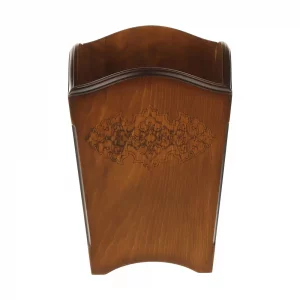 سطل زباله چوبی طرح دار مدل رویا کد BT065