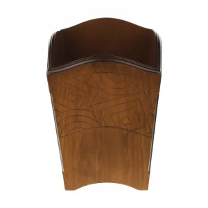 سطل چوبی زباله طرح هندسی کد BT063