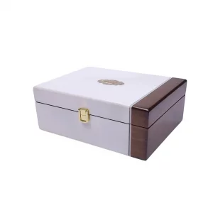 جعبه چوبی دمنوش طرح گلستان کد BW5518