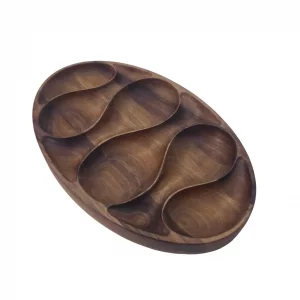 اردو خوری طرح بیضی مارپیچ چوبی کد WD5689
