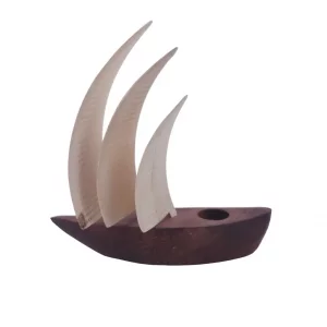 جاعودی چوبی وارمردار مدل کشتی و بادبان کد WD5743