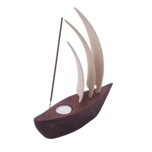 جاعودی چوبی وارمردار مدل کشتی و بادبان کد WD5743
