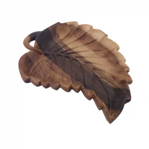 اردو خوری چوبی طرح برگ رگه دار کد WD5690