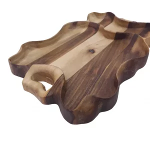 سینی چوبی دفرمه 2 خانه کد WD5631