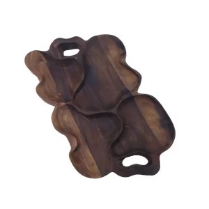 سینی چوبی دفرمه 4 خانه کد WD5632