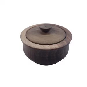 قندان چوبی خمره ای لبه دار کد WD6083