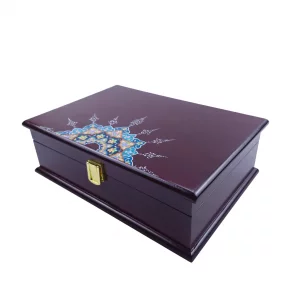 جعبه چوبی نگارگری  کد BW5564