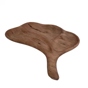 اردوخوری چوبی دفرمه سه خانه دسته دار کد WD6161