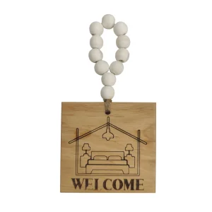 نشانگر چوبی مهره دار طرح مربع کد WD6268