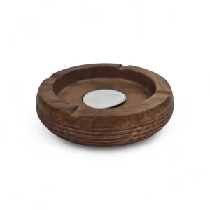زیر سیگاری چوبی گرد آهن دار کد WD6346