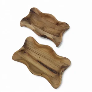 میوه خوری چوبی دفرمه پایه دار کد WD6463