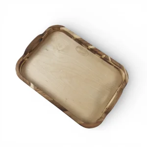 سینی چوبی مستطیل دسته دار کد WD6576