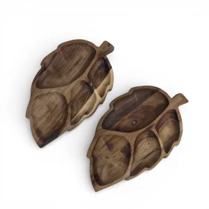 اردو خوری چوبی طرح برگ 4 خانه کد WD6635