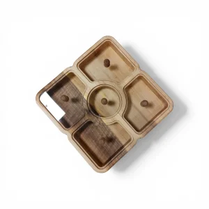 جعبه پذیرایی درب پلکسی مربع 5 خانه کد WD6629