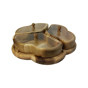 جعبه پذیرایی درب پلکسی طرح قلب کد WD6747