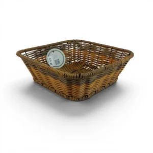 سبد نان مربع طرح حصیری کد WD6871