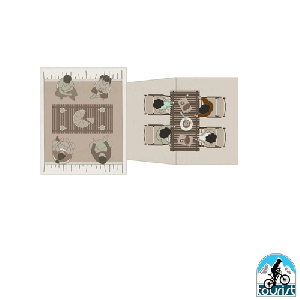 چادر اتوماتیک 4 نفره نیچرهایک مدل. VILLAGE 5  کد CNK2300ZP022