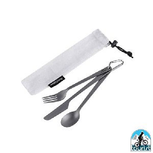 قاشق چنگال چاقو تیتانیوم نیچرهایک مدل NH19T011-D