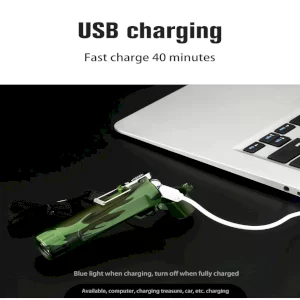 چراغ قوه فندکی المنتی شارژی USB