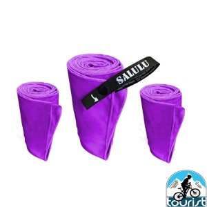 حوله مسافرتی نانو سالولو  SALULU مدل حوله سفری سه تکه میکرو فایبر SALULU /3 Pack Microfiber Travel Quick Dry Towel Lightweight
