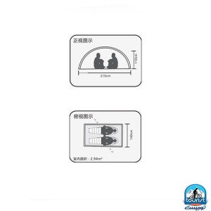 چادر دوپوش کایلاس 2 نفره کمپینگ مدل Zenit Iv