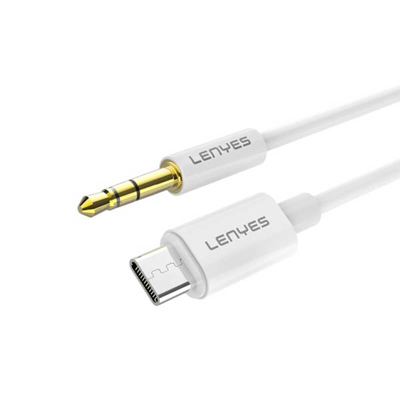 کابل صدا LENYES تایپ سی TYPE-C به AUX 3.5 مدل AX102