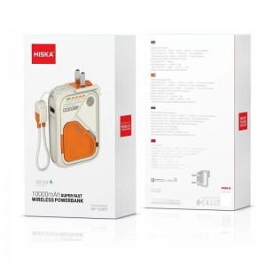 پاوربانک وایرلس 10000 میلی آمپر 22.5 وات هیسکا مدل HISKA- HP-123PD