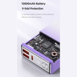 پاوربانک 10000 میلی آمپر سوپرفست شارژ 20 وات یوسمز مدل Usams US-CD192
