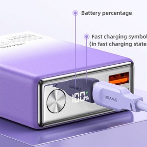 پاوربانک 10000 میلی آمپر سوپرفست شارژ 20 وات یوسمز مدل Usams US-CD192