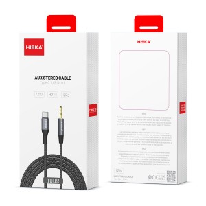کابل صدا تایپ سی TYPE-C به AUX 3.5 هیسکا مدل HISKA-W45