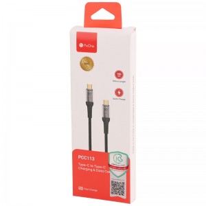 کابل شارژ 60 وات تایپ سی به تایپ سی پرووان ProOne-PCC113